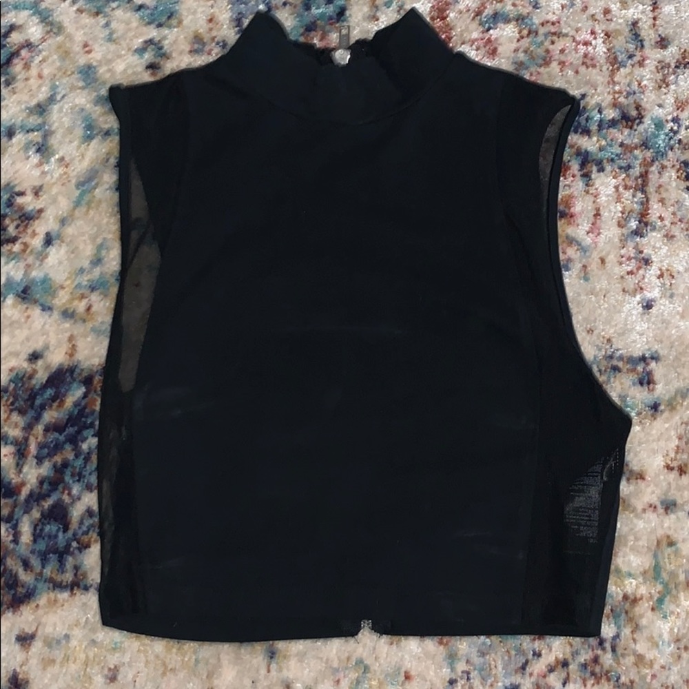Black crop top